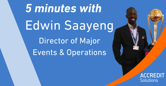 5 minutes with Edwin Saayeng